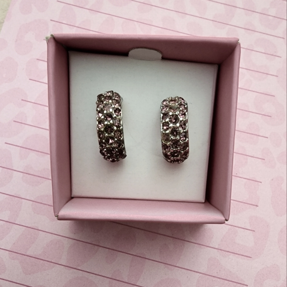 Mini Amethyst Hoops